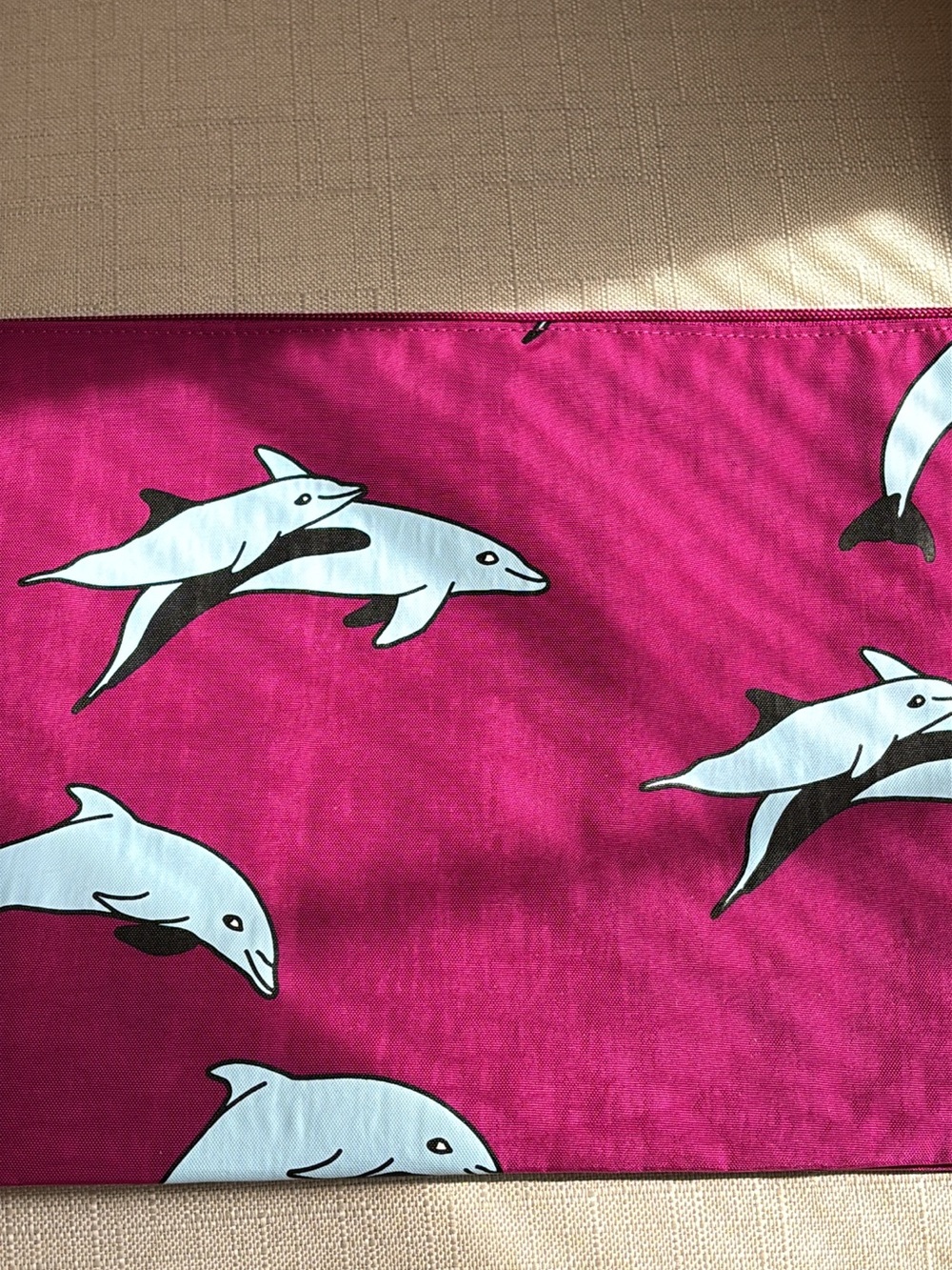 BAGGU Dolphins Large Go Pouch NWOT
